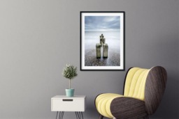 Rackhams Groyne Surrounded - Framed Print 30 x 20 inch - thumbnail 1