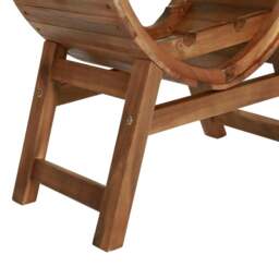 Rackhams Wine Rack 13 Bottles Solid Acacia Wood - thumbnail 4