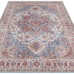 Rackhams Oriental Anthea Blue Rug Medallion Design - Ø 160 cm - thumbnail 6