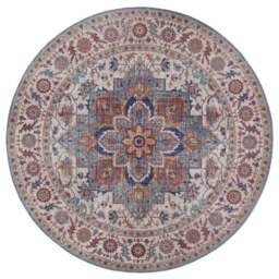 Rackhams Oriental Anthea Blue Rug Medallion Design - Ø 160 cm - thumbnail 1