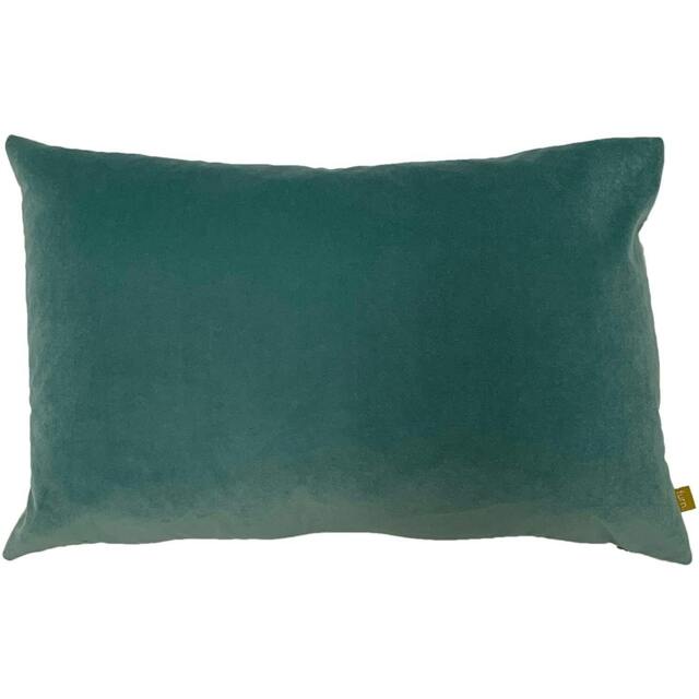 Rackhams Velvet Cushion Cover - Misty Blue - One Size - Misty Blue - 100% Polyester