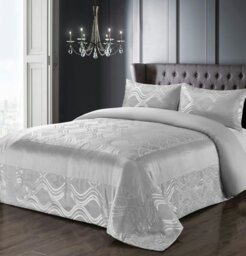Rackhams Clarissa Quilted Luxury Bedspread Set - Beige - Double - thumbnail 4