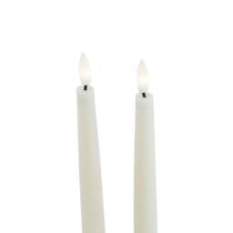 Rackhams Luxe Collection Electric Candle (Pack of 2) - Taupe - Taupe - 25cm x 2cm x 2cm - 100% Mixed - thumbnail 4