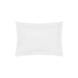 Rackhams 200 Thread Count Egyptian Cotton Oxford Pillowcase - White - One Size - White - 100% Egyptian Cotton - thumbnail 1