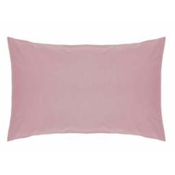 Rackhams Easycare Percale Housewife Pillowcase - Blush - One Size - Blush - 50% Cotton/50% Polyester - thumbnail 1