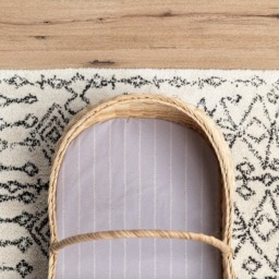 Rackhams - Moses Basket Fitted Sheet - Vine Lilac