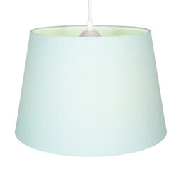 Rackhams Classic 10 Inch Duck Egg Linen Fabric Drum Table/Pendant Lamp Shade 60w Maximum - thumbnail 2