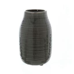 Rackhams Garda Stefanie Vase - Grey - 24cm x 15cm x 15cm - Grey - 100% Mixed