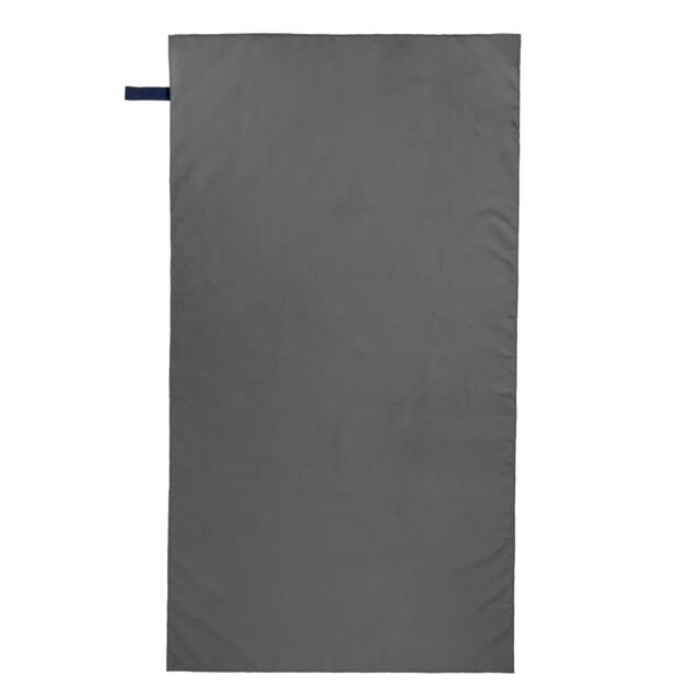 Rackhams Travel Microfibre Towel - Dark Grey - One Size - Dark Grey - 87% Polyester/13% Polyamide - image 1