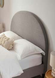 Rackhams Roma Arch Grey Upholstered Bed Frame - Double - thumbnail 4