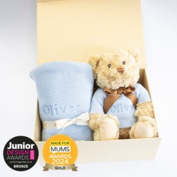 Rackhams NEW BABY BLANKET AND TEDDY - Pink - thumbnail 3