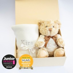 Rackhams NEW BABY BLANKET AND TEDDY - Pink - thumbnail 2