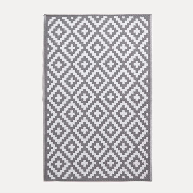 Rackhams Outdoor Rug Luxury Waterproof Reversible Recycled, For Garden, Zoe Geometric - 180 x 270 cm - image 1