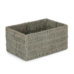 Rackhams Grey Paper Rope Storage Basket - Large - thumbnail 1