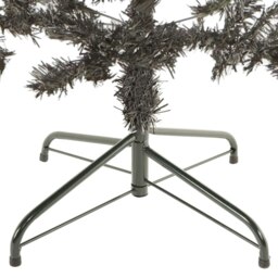 Rackhams Slim Christmas Tree Black 240 cm - Black - PVC, steel - thumbnail 3