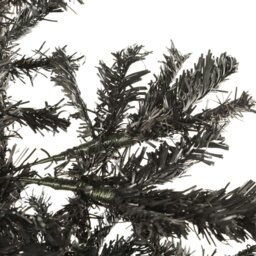 Rackhams Slim Christmas Tree Black 240 cm - Black - PVC, steel - thumbnail 4