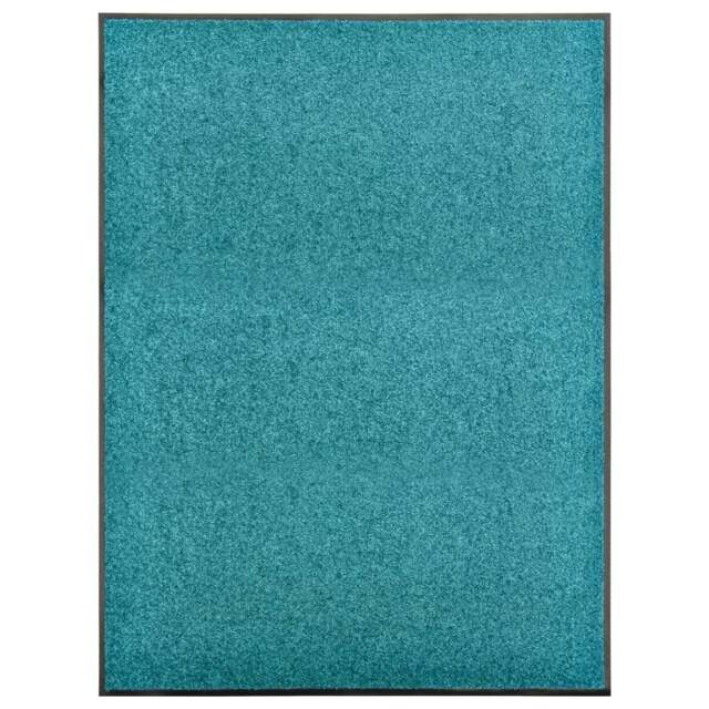 Rackhams Doormat Washable Cyan 90x120 cm - image 1