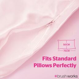 Rackhams Luxe Satin Pillowcase - Pink - thumbnail 5