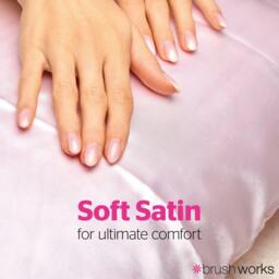 Rackhams Luxe Satin Pillowcase - Pink - thumbnail 4