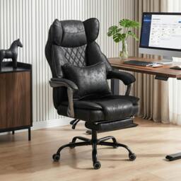 Rackhams Big and Tall Office Chair with Lumbar Support - Grey - thumbnail 2