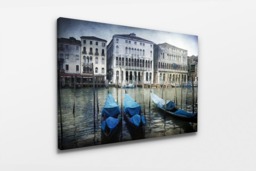Rackhams Venice in Blue - Framed Print 20 x 16 inch - thumbnail 2