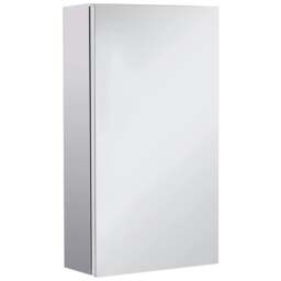 Rackhams Stainless Steel Wall-mounted Bathroom Mirror Storage Cabinet 300mm (W) - thumbnail 1