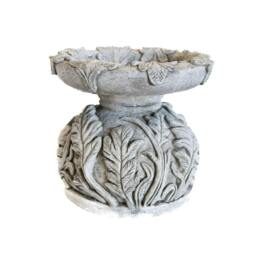 Rackhams Woodland Design Stone cast Bird Bath Bird feeder - thumbnail 5