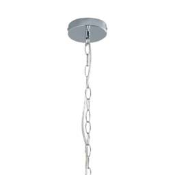 Rackhams Vivienne 8 Light Chrome & Clear Chandelier Ceiling Pendant - thumbnail 6
