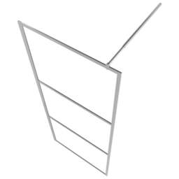 Rackhams Walk-in Shower Wall with Shelf Chrome 90x195 cm ESG Glass&Aluminium - thumbnail 5