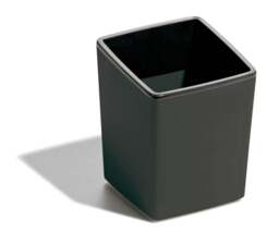 Rackhams VARICOLOR Pen Pot Pencil Holder Desk Tidy Organizer Cup - Grey