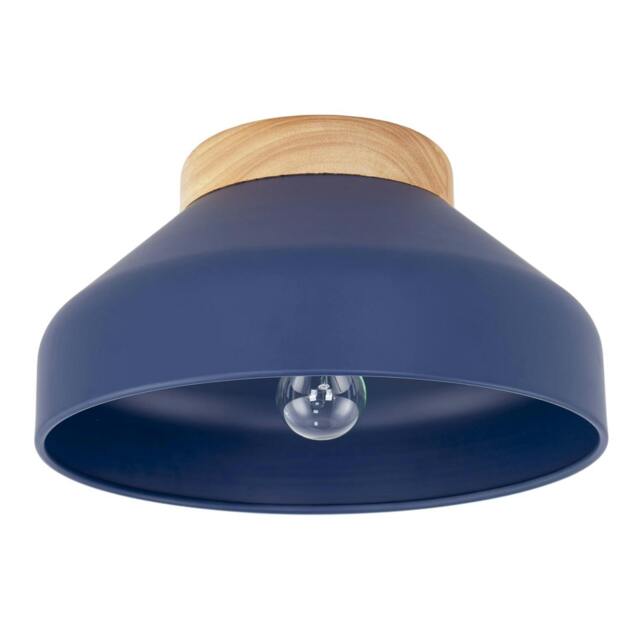 Rackhams Chic Scandinavian Designed Semi Flush Ceiling Light in Midnight Blue - image 1