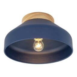 Rackhams Chic Scandinavian Designed Semi Flush Ceiling Light in Midnight Blue - thumbnail 4