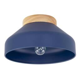 Rackhams Chic Scandinavian Designed Semi Flush Ceiling Light in Midnight Blue