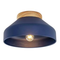 Rackhams Chic Scandinavian Designed Semi Flush Ceiling Light in Midnight Blue - thumbnail 2