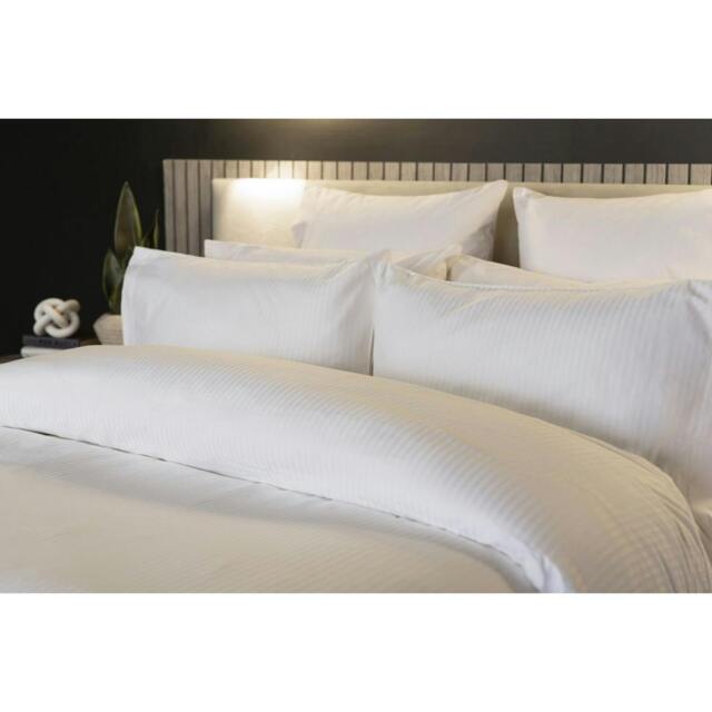 Rackhams Hotel Soho Duvet Cover Set - White - Superking - White - 100% Cotton - image 1