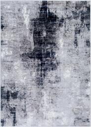 Rackhams Wanderlust-Abstract Blue Grey Black Modern Marble Rug - 140 x 200 cm - thumbnail 2