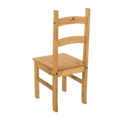Rackhams Pair of Corona Solid Wood Chairs, Waxed Pine - antique waxed pine - thumbnail 2
