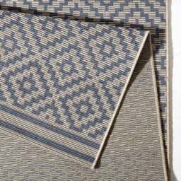 Rackhams Indoor - Outdoor Blue Raute Rug - 160X230 cm - thumbnail 2