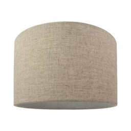 "Rackhams Contemporary and Stylish Natural Linen 14"" Lamp Shade in Oatmeal - 35cm Diameter"