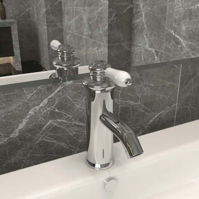 Rackhams Bathroom Basin Faucet Chromed Finish 130x180 mm