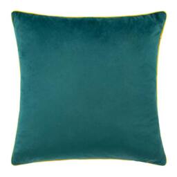 Rackhams Meridian Velvet Cushion Cover - Teal/Cylon - 45cm x 45cm - Teal/Cylon - 100% Polyester