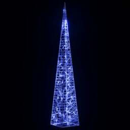 Rackhams Acrylic Decorative LED Light Cone Blue 90 cm - thumbnail 4