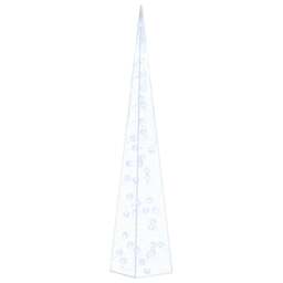 Rackhams Acrylic Decorative LED Light Cone Blue 90 cm - thumbnail 2