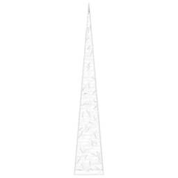 Rackhams Acrylic Decorative LED Light Cone Blue 90 cm - thumbnail 5
