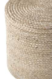 Rackhams Jutta Natural Jute Beige Pouffe - 40X40X40 cm - thumbnail 3