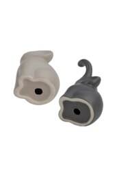 Rackhams Set of 2 Ceramic Couple Elephant Statue Figurine Ornaments - Grey - thumbnail 5