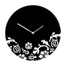 Rackhams Issak 30cm Dia Black Wall Clock