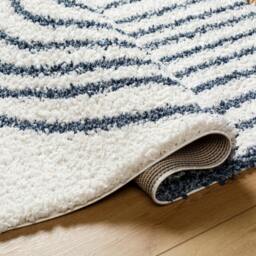 Rackhams Birmingham-Global Black Blue Grey Plush Soft Pile Rug - 160 x 213 cm - thumbnail 4