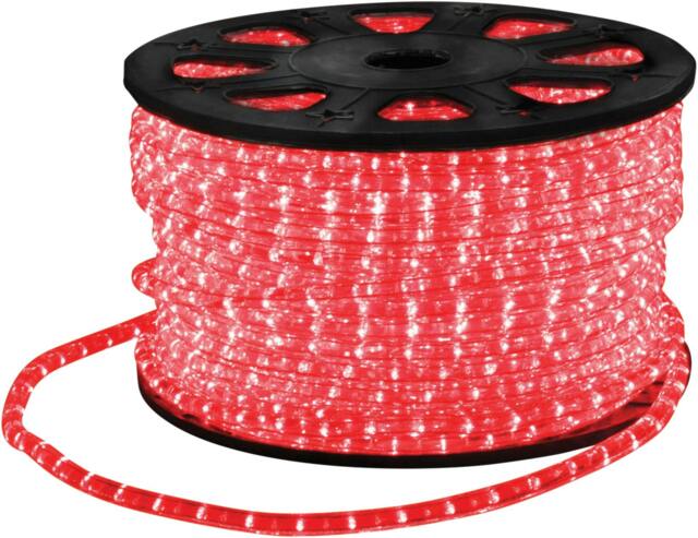 Rackhams Red 45M Led Rope Light