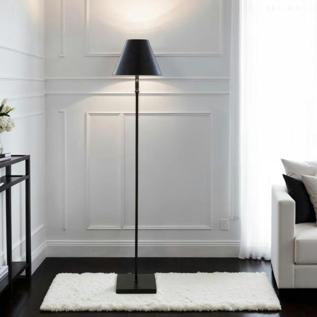Rackhams Lustre Black LED Rechargeable Floor Lamp - image 1